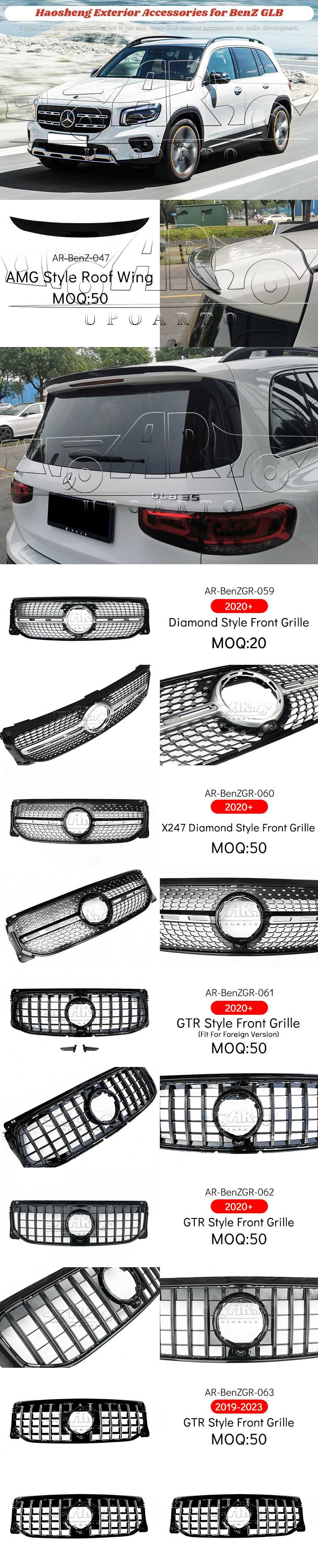 Mercedes BenZ GLB X247 2020+ Exterior Accessories Mercedes BenZ GLB X247 2020+ Exterior Accessories