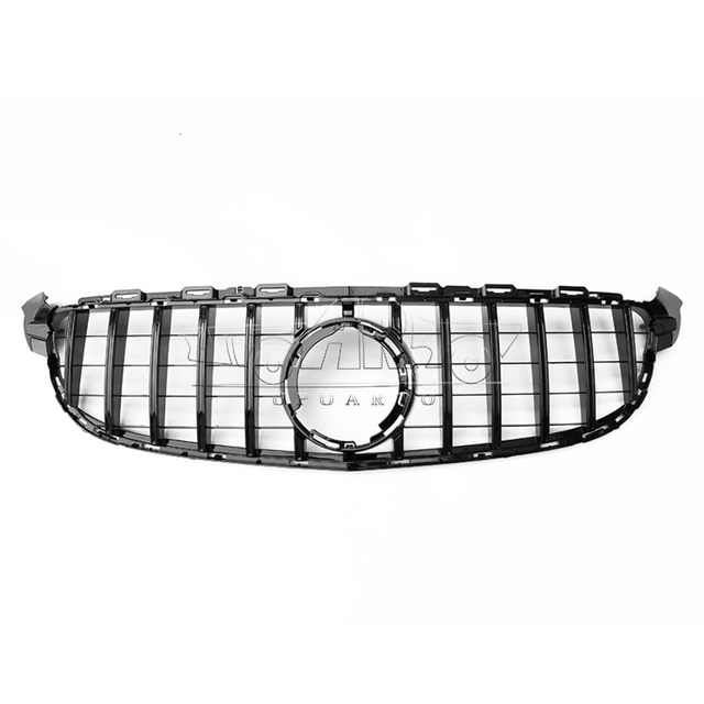 HAOSHENG Plastic GTR Style Add-on Front Grill Without Camera Hole Benz C Class W205 C63 AMG 2019-2021
