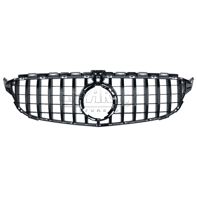 GTR Style Plastic Front Grille With Camera Hole Benz C Class W205 2019-2021