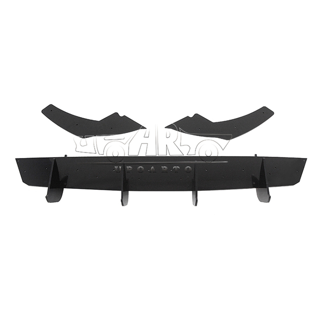 VW MK8 Golf 8 R-Line Plastic Rear Blade Diffuser With Rear Side Splitter