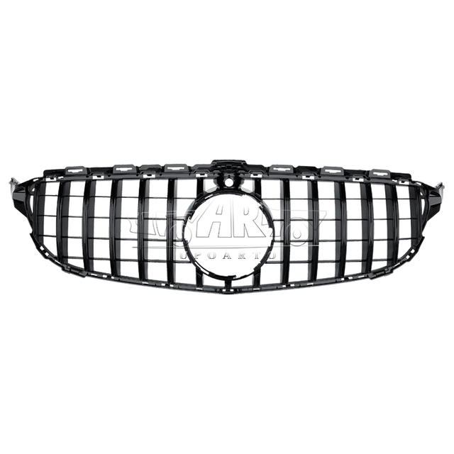 GTR Style Plastic Front Grille With Camera Hole Benz C Class W205 2015-2018