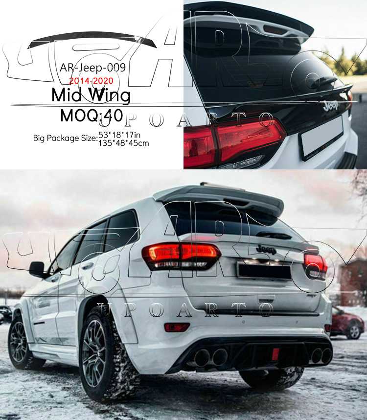 grand cherokee mid spoiler grand cherokee mid spoiler