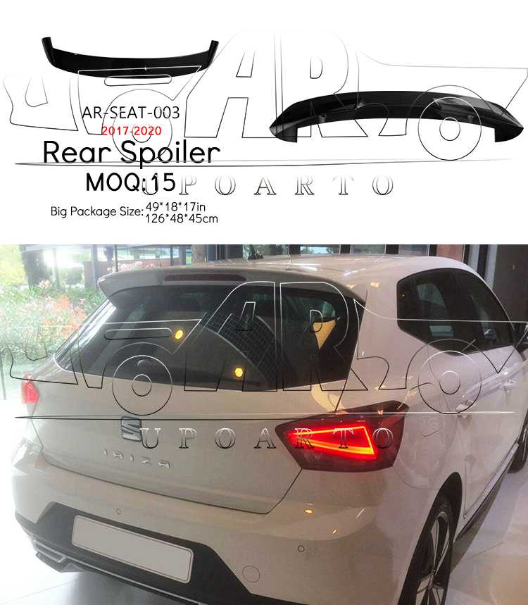 ibiza roof spoiler ibiza roof spoiler