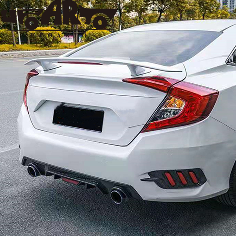 10th Civic GT Plane Rear Wing With Light 2016-2020 10th Civic GT Plane Rear Wing With Light 2016-2020