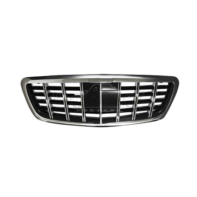 Benz S Class W222 Brabus Style Plastic Front Grill Without Camera Hole 2014-2020