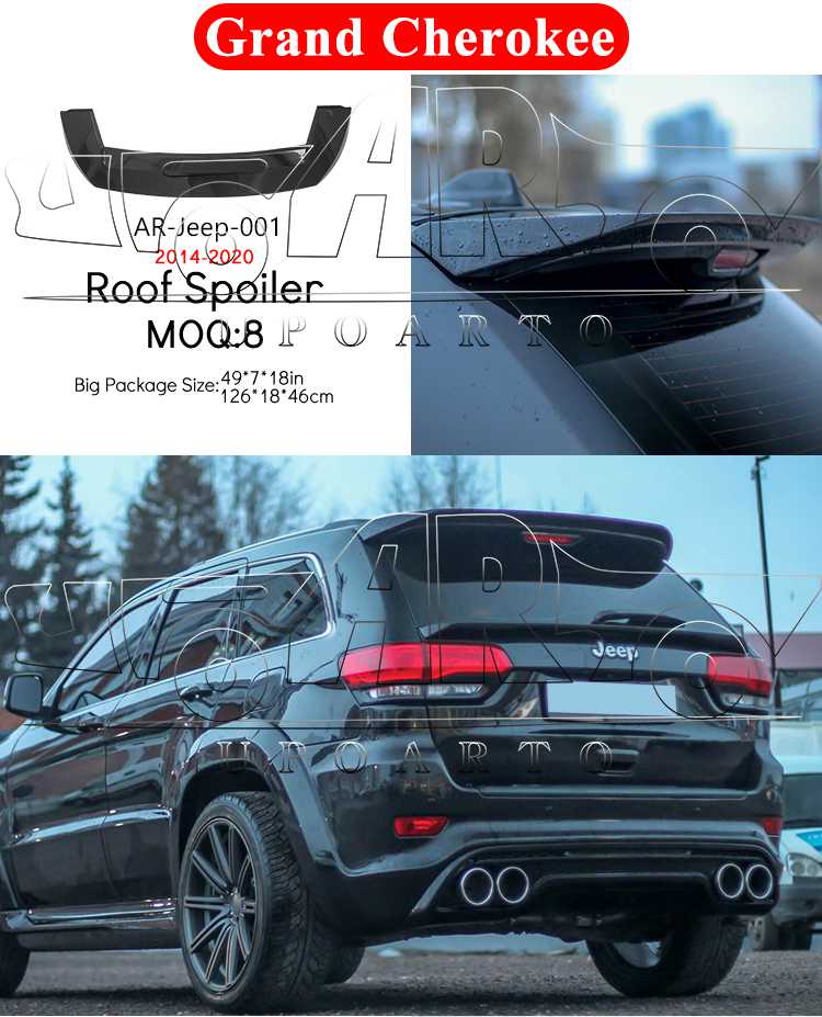 grand cherokee rear spoiler grand cherokee rear spoiler