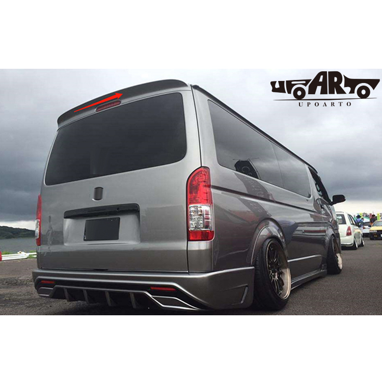hiace oem with lamp rear top spoiler  hiace oem with lamp rear top spoiler