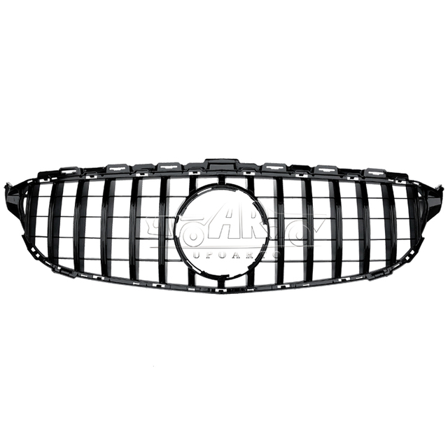 Benz C Class W205 GTR Style Front Grille Without Camera Hole 2015-2018