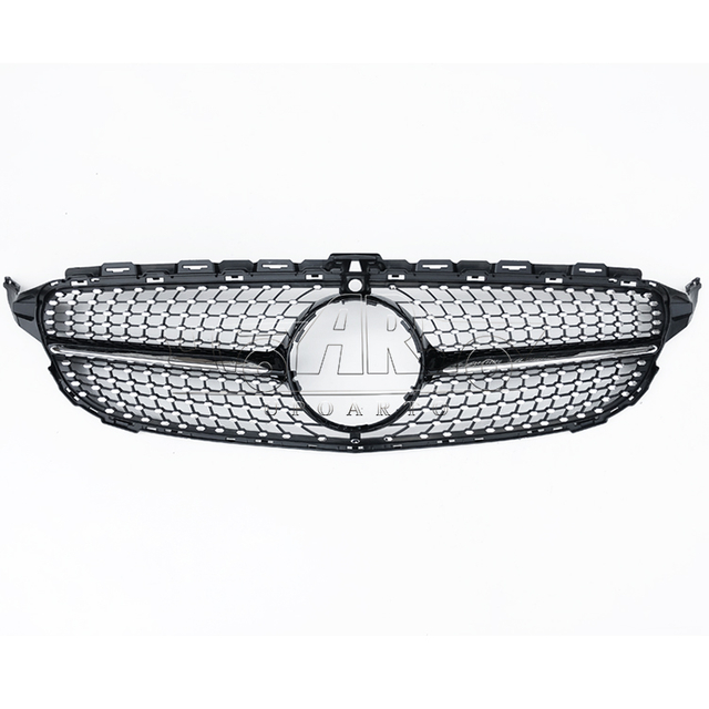 HAOSHENG Plastic Diamond Style Add-on Grille Benz C Class W205 2015-2018