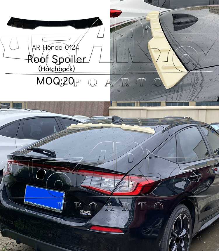 2022 Hatchback Civic Roof Spoiler 2022 Hatchback Civic Roof Spoiler