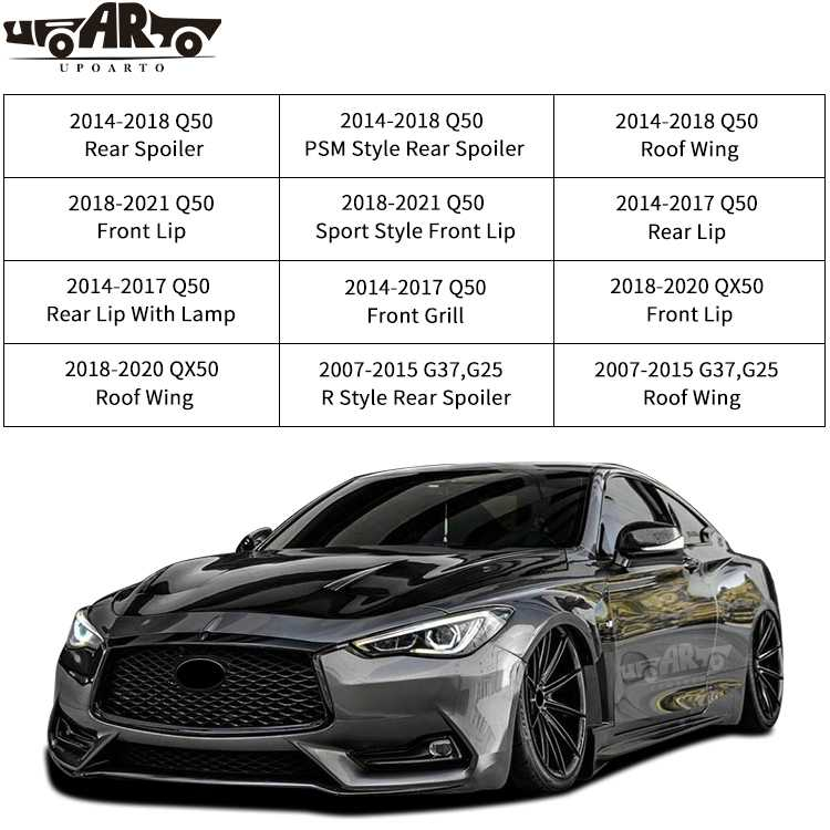 Exterior Accessories For Infiniti Q50 QX50 G37 G25