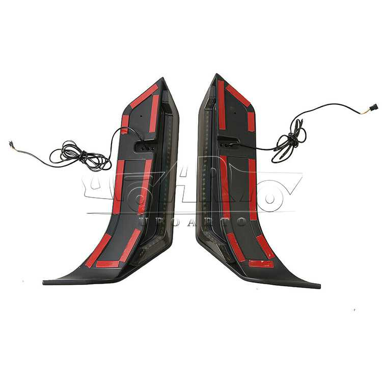 Jeep Wrangler JK ABS Rear Roof Spoiler With Lamp 2007-2017