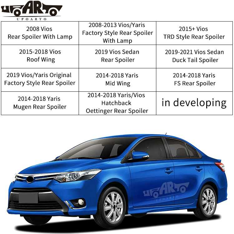 Exterior Accessories For Toyota Vios Yaris Hatchback Sedan