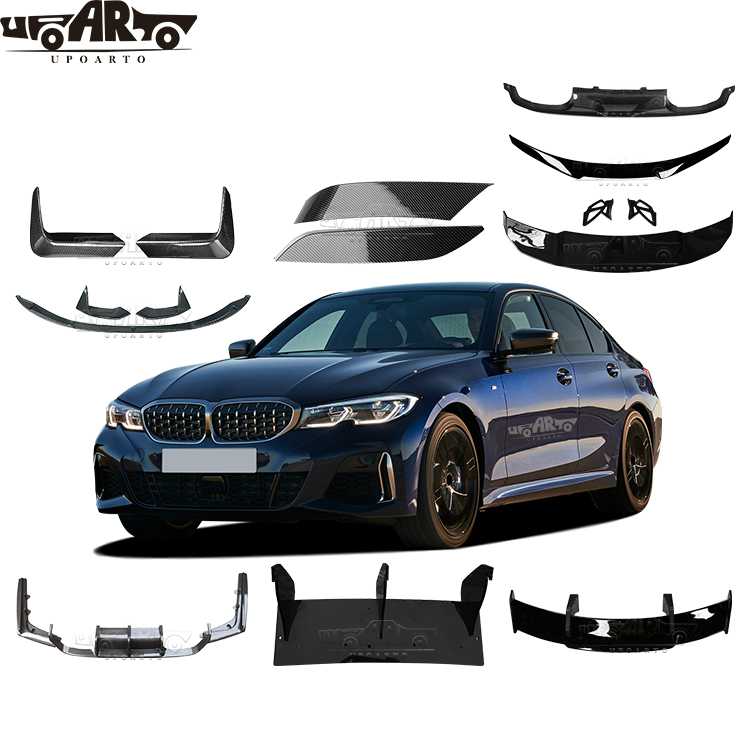 2014-2020 BMW F80 M3 F82 M4 V Style Rear Lip Diffuser Side Splitter Plastic
