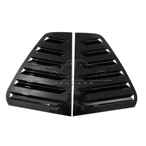 VW Golf 7 7.5 GTI GTD R Plastic Glossy Black Rear Window Louver Cover Trim 2012-2020