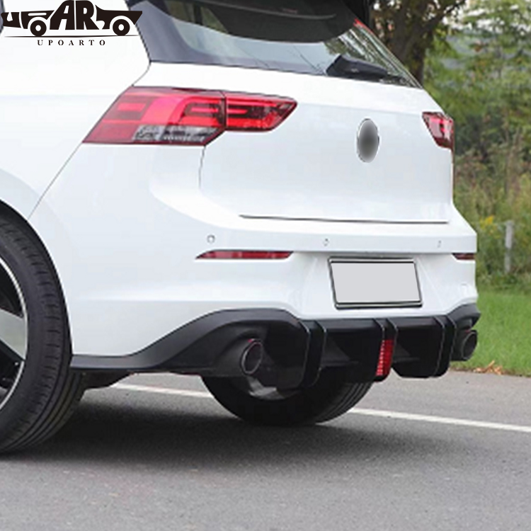 Golf 8 GTI With Lamp Rear Bumper Blade Diffuser Golf 8 GTI With Lamp Rear Bumper Blade Diffuser