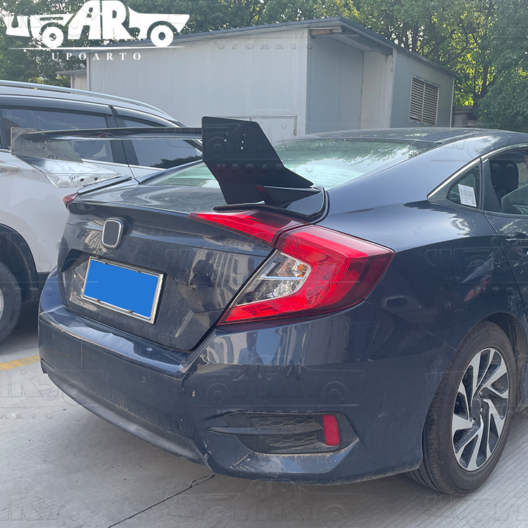 Honda Civic Sedan Mugen Style ABS Plastic Rear Spoiler 2016-2020
