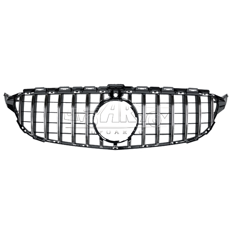 GTR Style Plastic Front Grille With Camera Hole Benz C Class W205 2015-2018