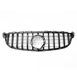 HAOSHENG Plastic GTR Style Add-on Front Grill Without Camera Hole Benz C Class W205 C63 AMG 2019-2021