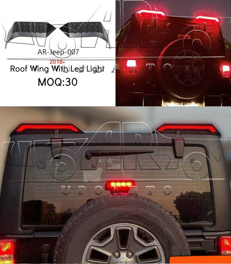wrangler led rear spoiler wrangler led rear spoiler