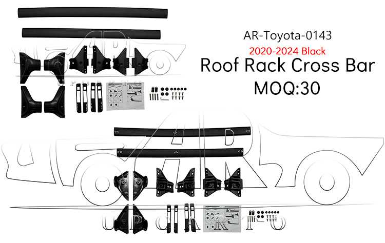 20-24 rav4 roof rack cross bar