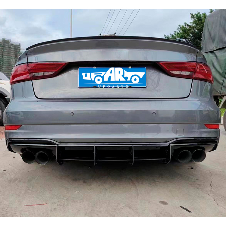 Audi A3 S3 8V Sedan Rear Blade Diffuser 2017-2020