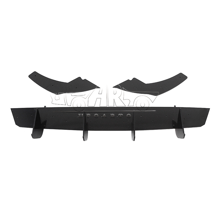 Rear Diffuser With Rear Side Splitters For Golf 8 R Line Rear Diffuser With Rear Side Splitters For Golf 8 R Line
