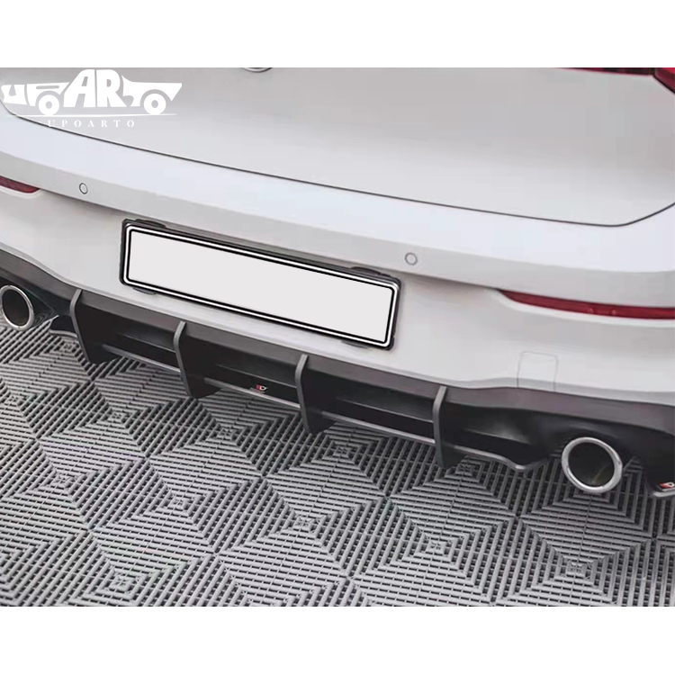 Max Style Plastic Rear Blade Diffuser VW Golf 8 MK8 GTI
