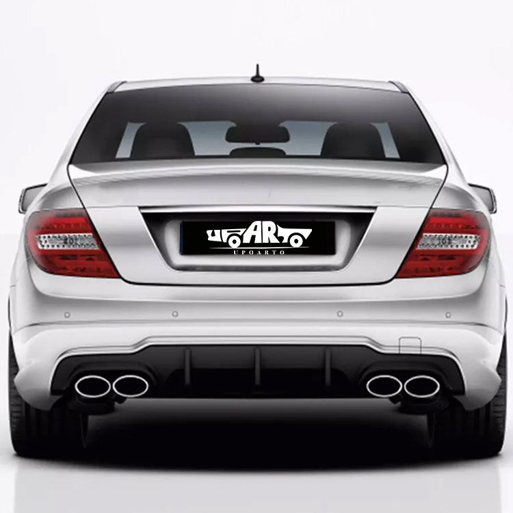 AMG C63 Style ABS Rear Bumper Lip Mercedes Benz C-Class W204 2007-2013