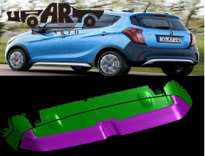 Opel Combo Vauxhall Combo Twin/Barn Doors Rear Spoiler 2018+