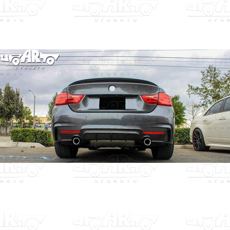 BMW 4 Series F32 F33 F36 MP Plastic Rear Bumper Lip Right And Left 1 Exhaust Pipe 2014-2020
