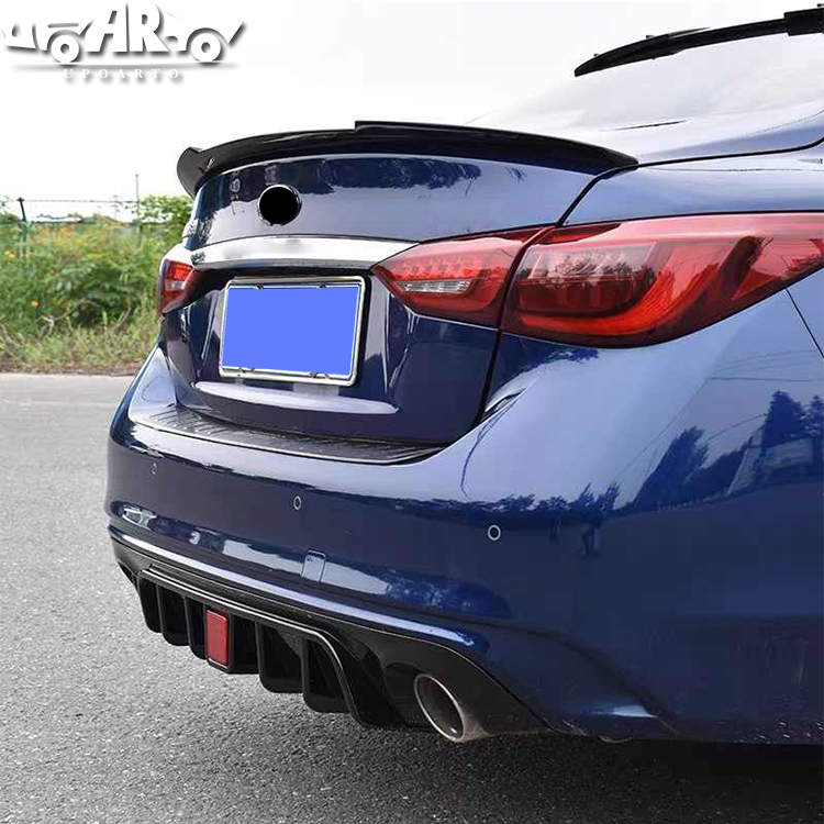 HAOSHENG Infiniti Q50 Rear Lip With Lamp 2018-2021