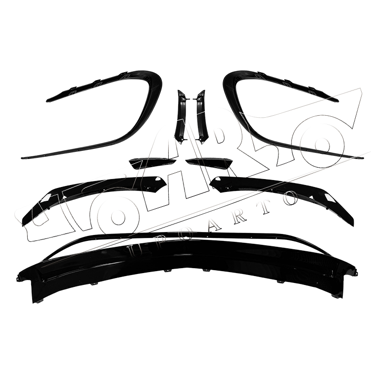16-19 benz cla w117 front lip & front splitter vents modified parts