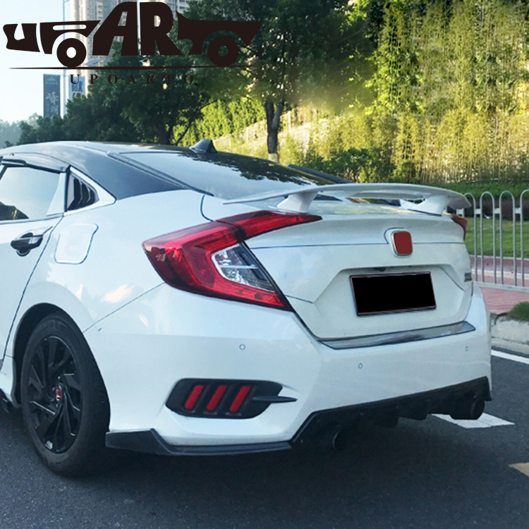 HAOSHENG Honda 10 Generation Civic GT Plane ABS Plastic Rear Wing 2016-2020