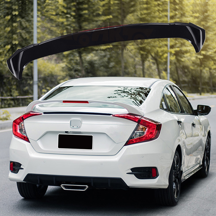 HAOSHENG ABS Sport Style Add-on Rear Wing With Lamp Honda 10th Civic 2016-2020