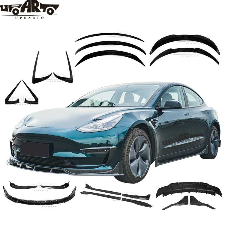 HAOSHENG Tesla Model 3 AERO Style Rear Bumper Lip 2017-2022