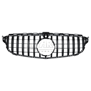 GTR Style Plastic Front Grille With Camera Hole Benz C Class W205 2015-2018