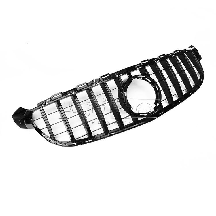 HAOSHENG Plastic GTR Style Add-on Front Grill Without Camera Hole Benz C Class W205 C63 AMG 2019-2021