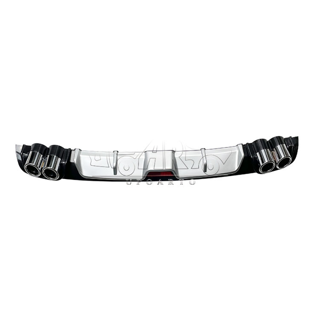 Style 2 Universal Rear Lip Diffuser With Brake Light