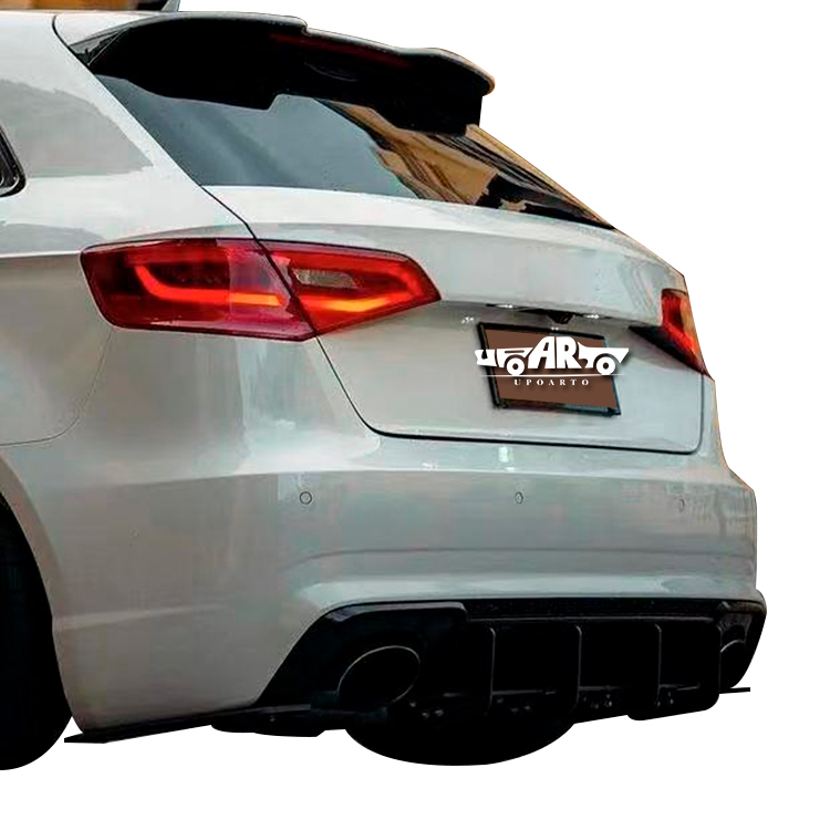 Audi A3 RS3 8V Hatchback Plastic Rear Blade Diffuser 2017-2020