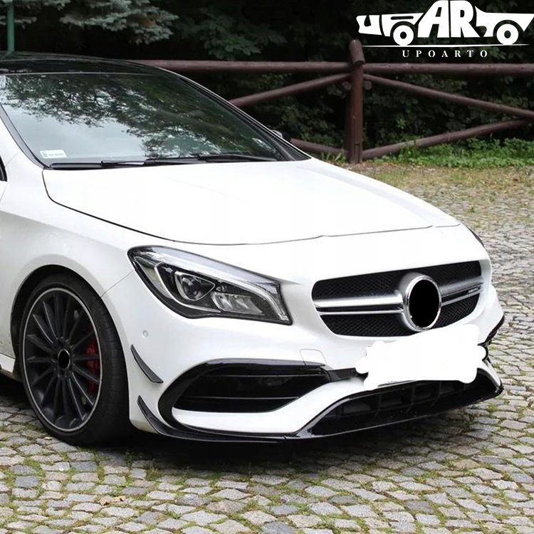 16-19 benz cla w117 front lip & front splitter vents modified parts