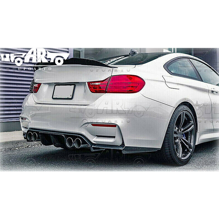 2014-2020 BMW F80 M3 F82 M4 V Style Rear Lip Diffuser Side Splitter Plastic