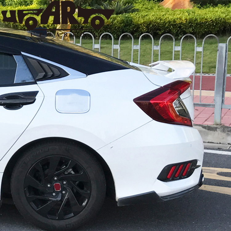 HAOSHENG Honda 10 Generation Civic GT Plane ABS Plastic Rear Wing 2016-2020