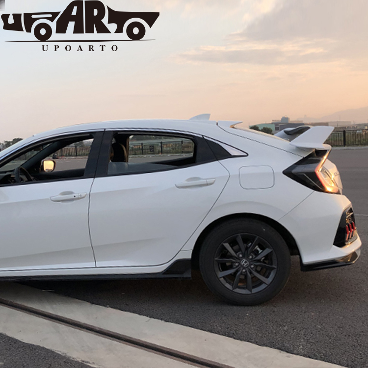 HAOSHENG ABS Plastic TR Add-on Rear Spoiler Honda Hatchback Civic 2016-2021