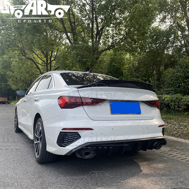 HAOSHENG Plastic Add-on Rear Lip Audi A3 S3 8Y Sedan 2021