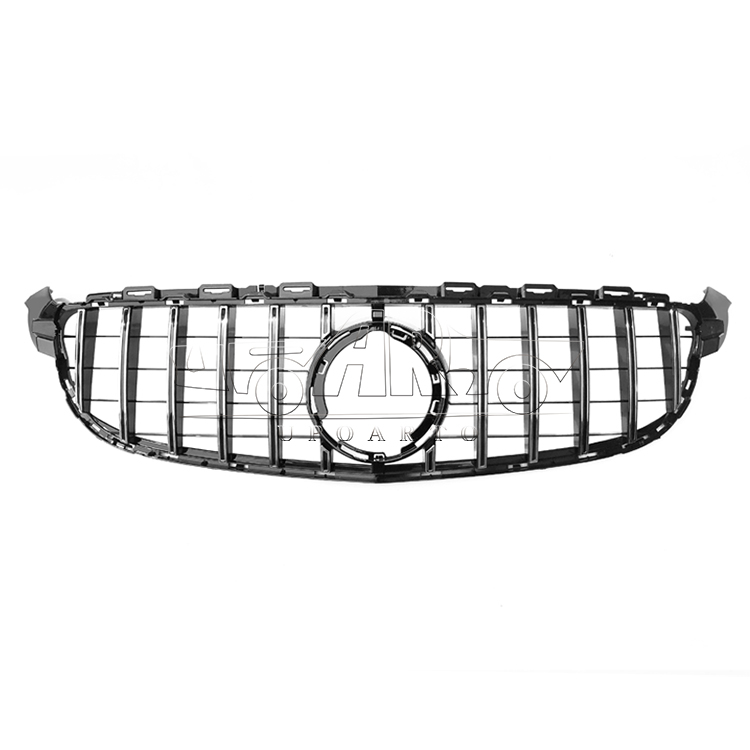 HAOSHENG Plastic GTR Style Add-on Front Grill Without Camera Hole Benz C Class W205 C63 AMG 2019-2021
