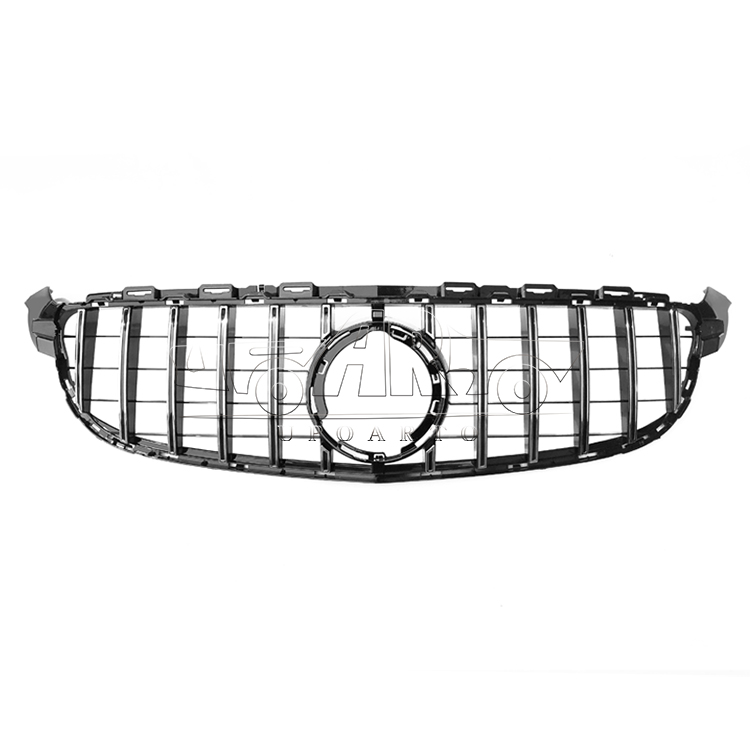 HAOSHENG Plastic GTR Style Add-on Front Grill Without Camera Hole Benz C Class W205 C63 AMG 2019-2021
