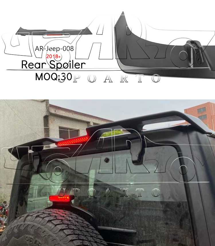 wrangler rear spoiler wrangler rear spoiler