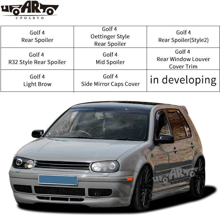 Exterior Accessories for Volkswagen Golf 4 1997-2003