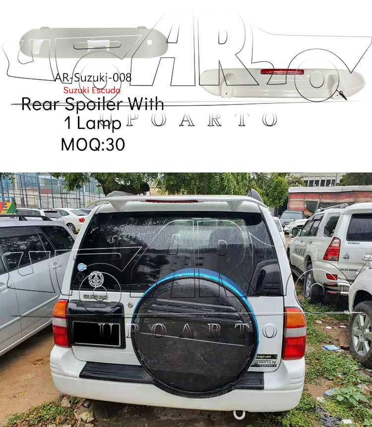 Escudo Rear Spoiler With 1 Lamp